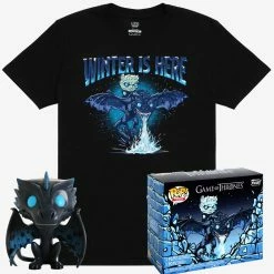 Funko POP Tees - Game Of Thrones Glow-In-The-Dark Icy Viserion Pop With Tee Exclusive