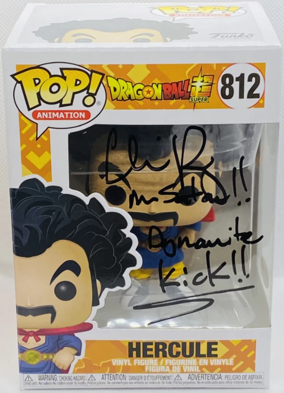 Funko Dragonball Super - Chris Rager (Hercule) Autographed Exclusive Pop! Vinyl Figure Autographed Items