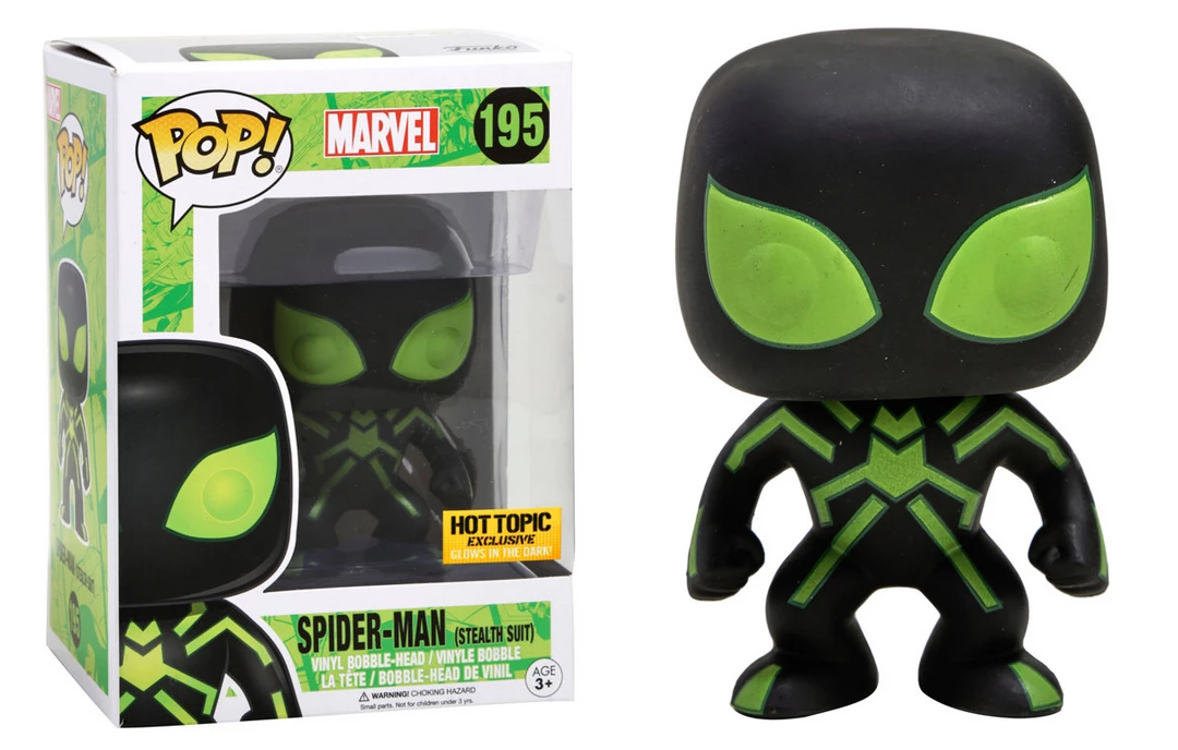 Funko Marvel Stealth Suit Spider-Man Exclusive Pop! Vinyl Figure