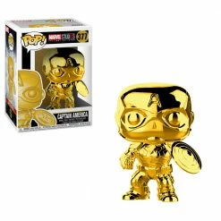 Funko Marvel Studios First 10 Years - Captain America (Gold Chrome) POP! Vinyl Figure