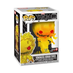 Funko Marvel Venom - Venomized Human Torch Glow-In-The-Dark Exclusive Pop! Vinyl Figure Funko Items