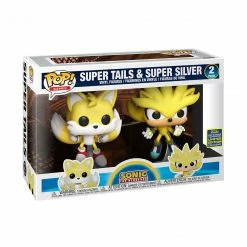 Funko SDCC 2020 - Sonic The Hedgehog Super Tails And Silver Exclusive 2-Pack Pop! Vinyl Figures