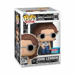 Funko NYCC 2021 - POP Rocks John Lennon (NYC T-Shirt) Exclusive POP! Vinyl Figure