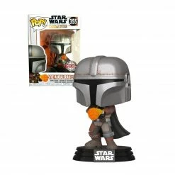 Funko Star Wars The Mandalorian - The Mandalorian (Flame Throwing) Metallic Exclusive POP! Vinyl Figure Funko Items