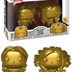 Funko WWE - Golden Ric And Charlotte Flair Exclusive 2-Pack Pop! Vinyl Figures Funko Items