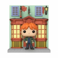 Funko Harry Potter - Ron Weasley Diagon Alley (with Quality Quidditch Supplies) Exclusive Deluxe Pop! Vinyl Figure