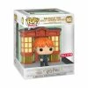 Funko Harry Potter - Ron Weasley Diagon Alley (with Quality Quidditch Supplies) Exclusive Deluxe Pop! Vinyl Figure
