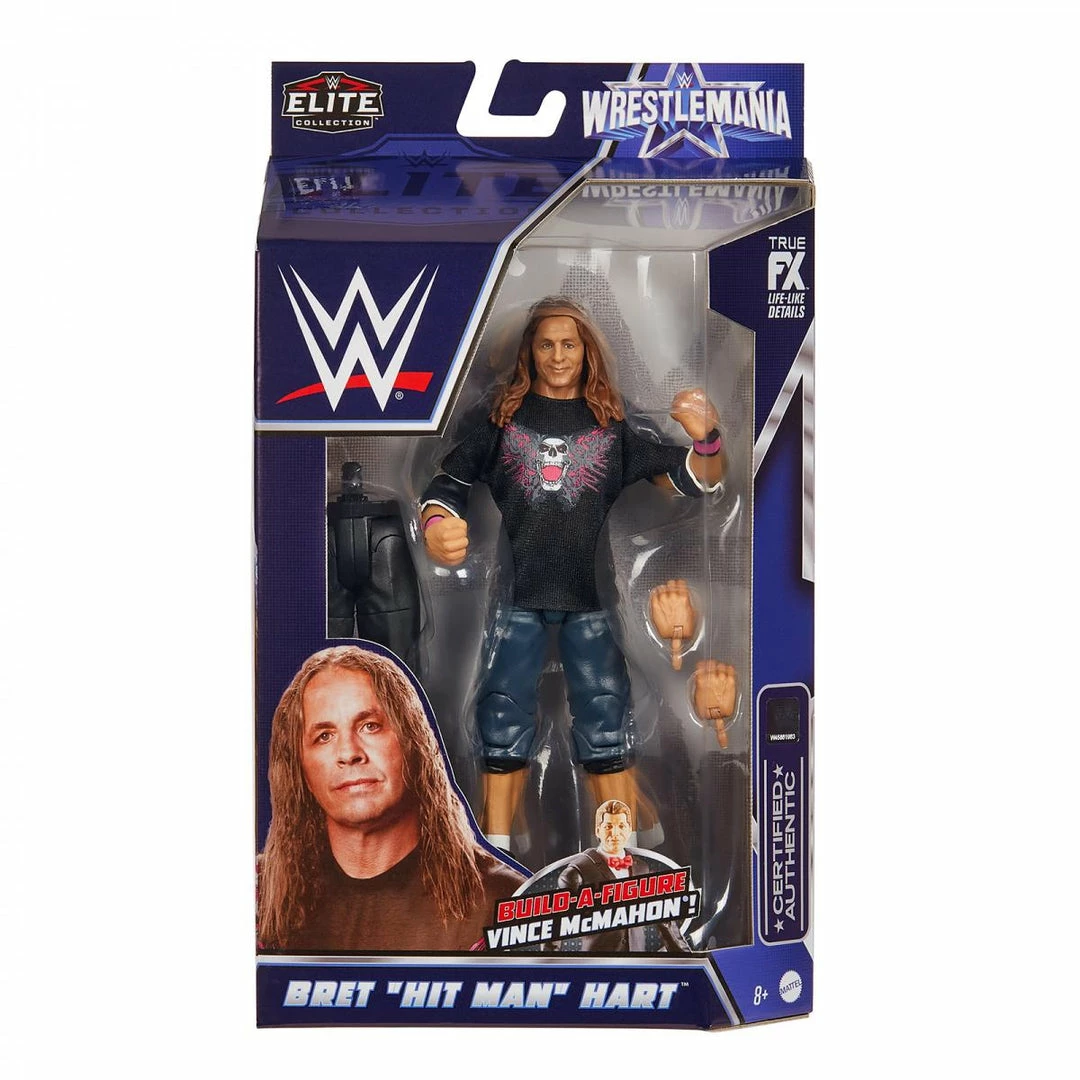 Mattel New Arrivals WWE WrestleMania 38 Elite Series - Bret "The Hitman" Hart