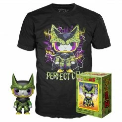 Funko POP Tees - Dragonball Z Metallic Perfect Cell Pop With Tee Exclusive Funko Items