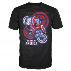 Funko POP! Art Series: Marvel Patriotic Age - Captain America (Civil War) Exclusive Pop! And Tee Vinyl Figure Set