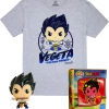 Funko POP Tees - Dragonball Z Metallic Vegeta Pop With Tee Exclusive