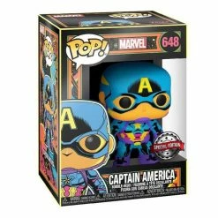Funko Funko Items Marvel Black Light - Captain America Exclusive Pop! Vinyl Figure